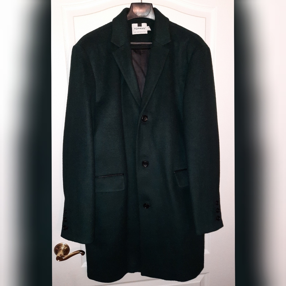 New Topman Wool-Blend Overcoat